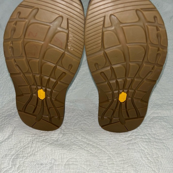 Chaco Men's Brown Slip-On Shoes with Orange Accents - Picture 7 of 12